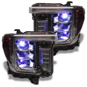 Chevrolet Silverado 1500 Headlight Kit - ORACLE Lighting - Demon Eye + ColorSHIFT - RGB+W - `19-`21